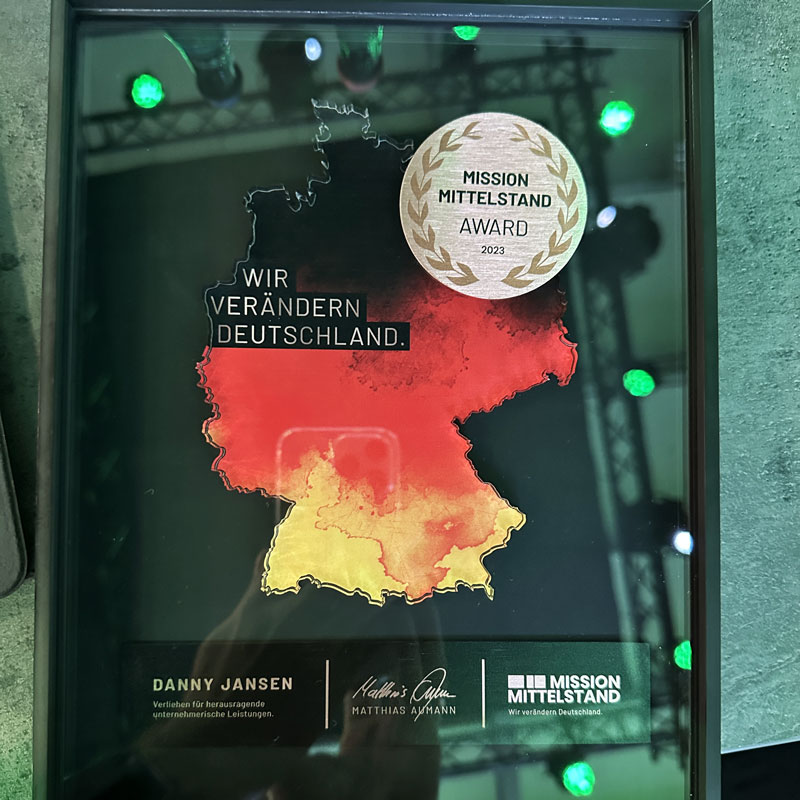 JANSEN IT mit „Mission Mittelstand Award“ ausgezeichnet